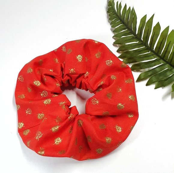 6 for $15  * X-Large Dark Orange Scrunchie - Picture 2 of 8